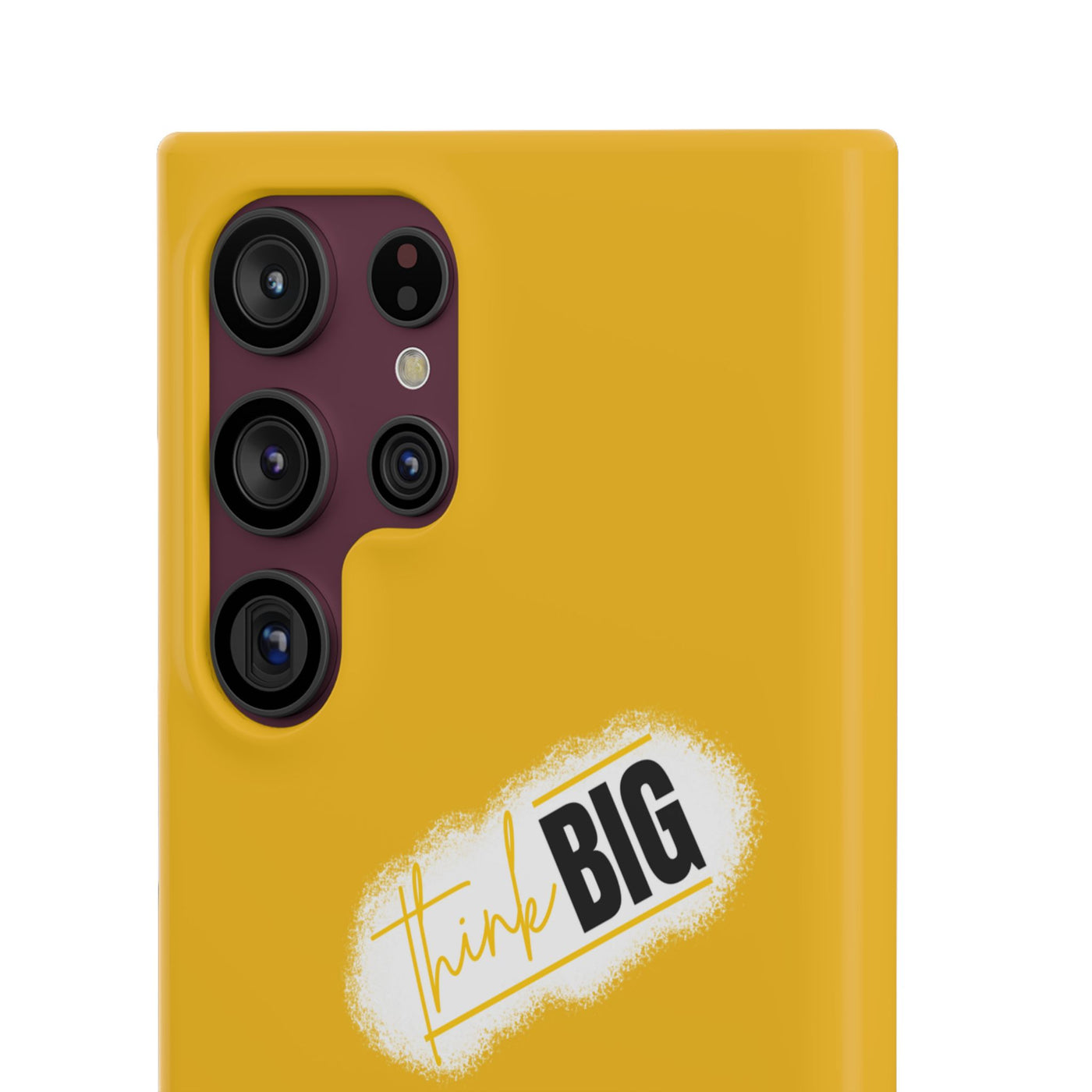 Handyhülle gelbe - Yellow Snap Case - 'Think BIG' for Motivated Individuals