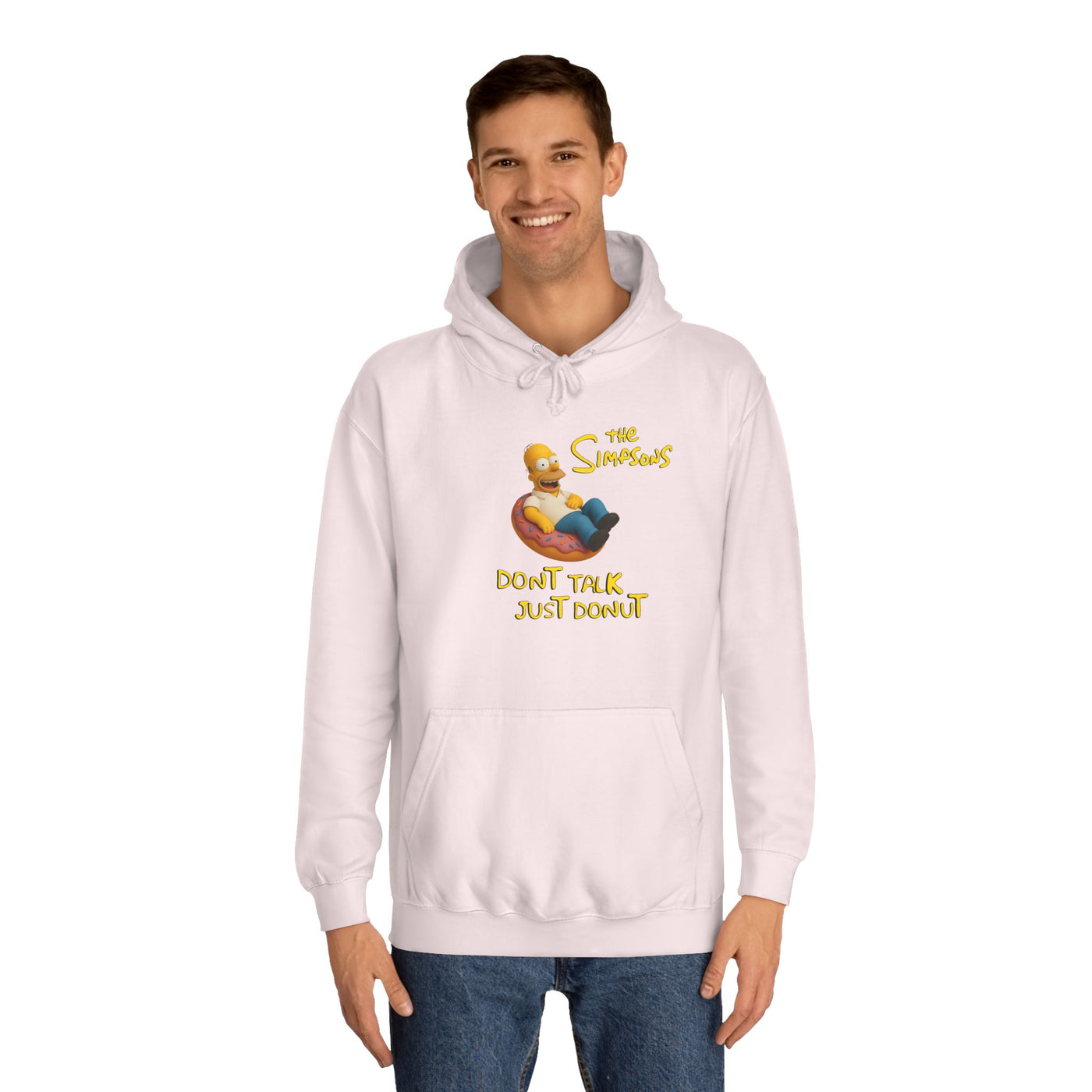 Funny Donut Lover Hoodie, Unisex College Hoodie, The Simpsons