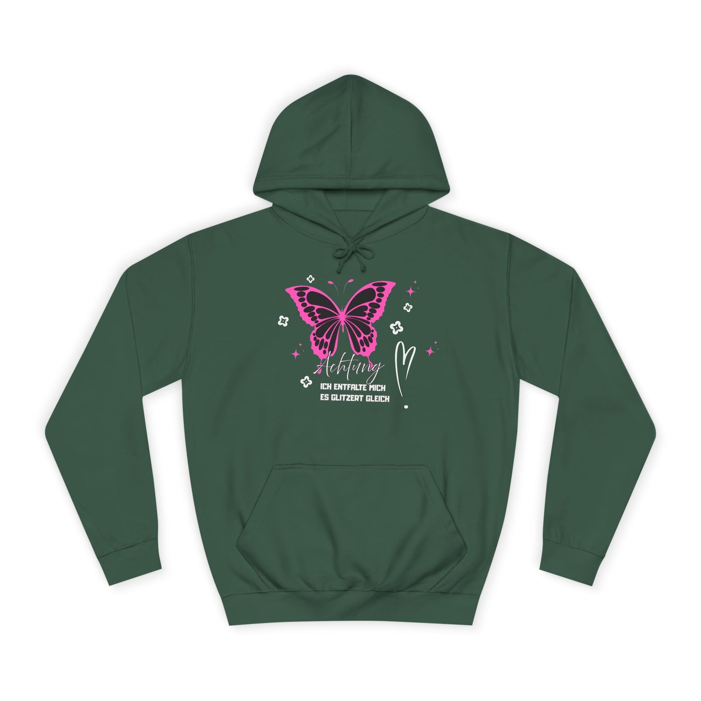 Hoodie Achtung ich entfalte mich - es glitzert gleich