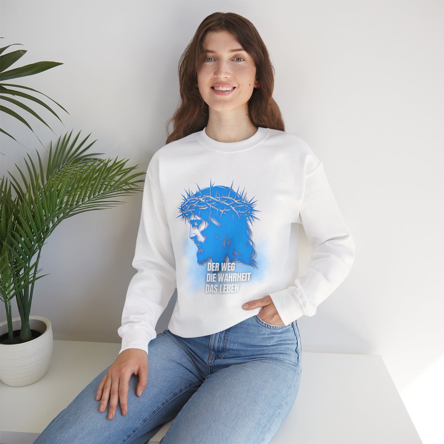 Sweatshirt Jesus "Der Weg - Die Wahrheit - Das Leben"