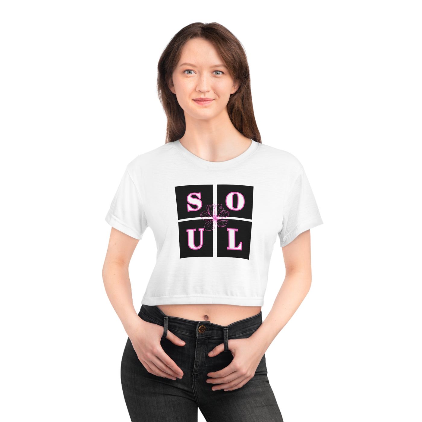 Soul Vibes Crop Tee - Stylish & Comfortable Top for Self-Expression