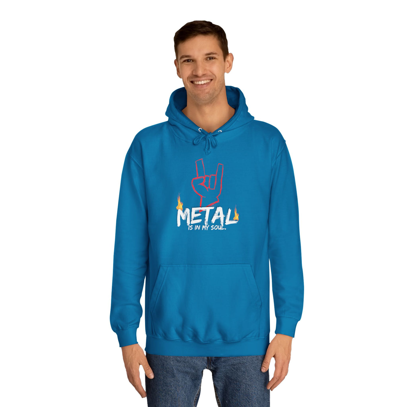 "Metal" Music Unisex College Hoodie