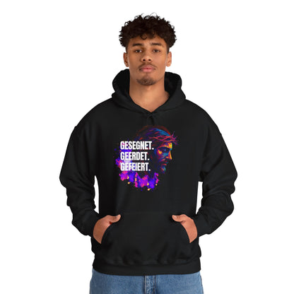 Jesus Colorful - with saying Blessed- Grounded - Celebrated