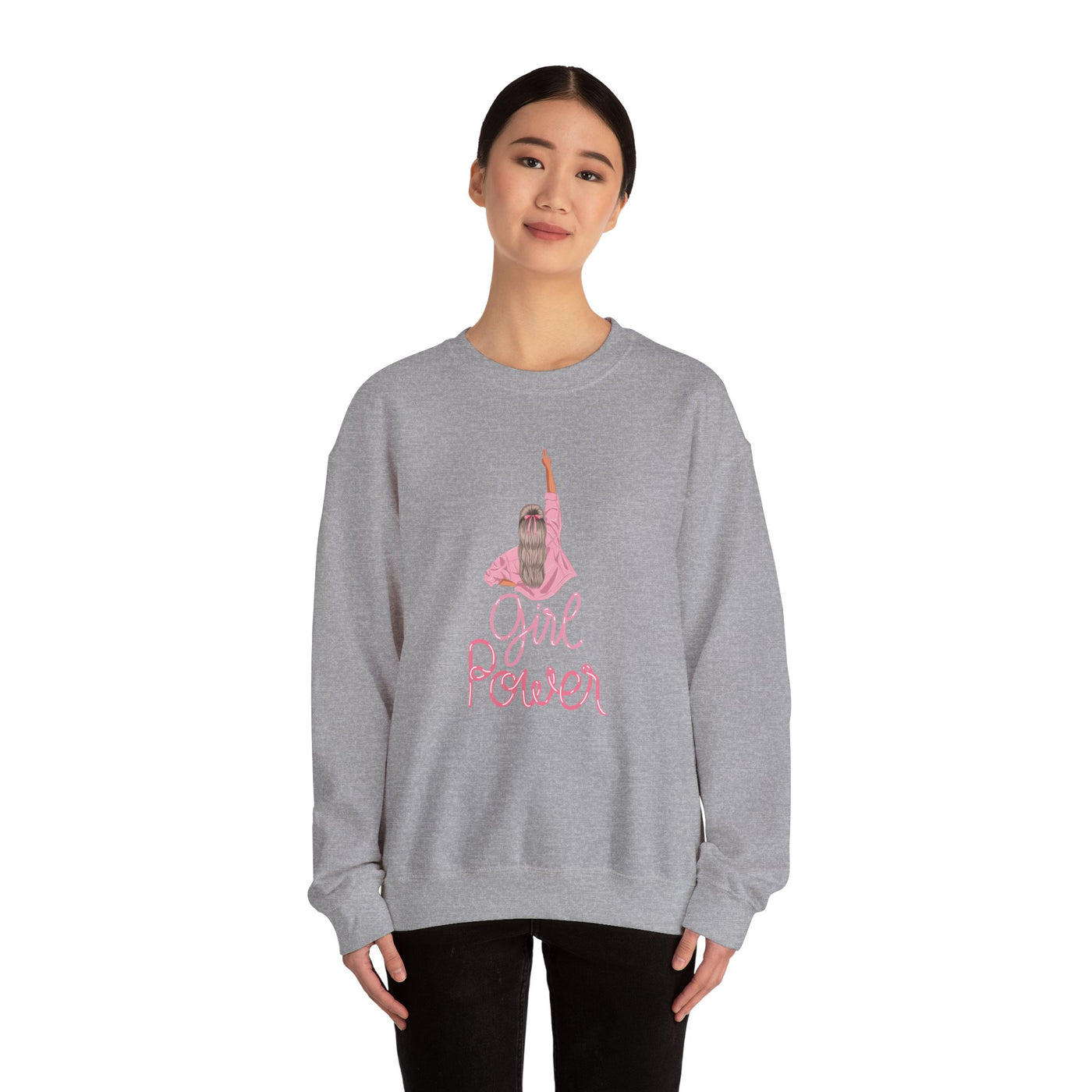 Girl Power Unisex Crewneck Sweatshirt,