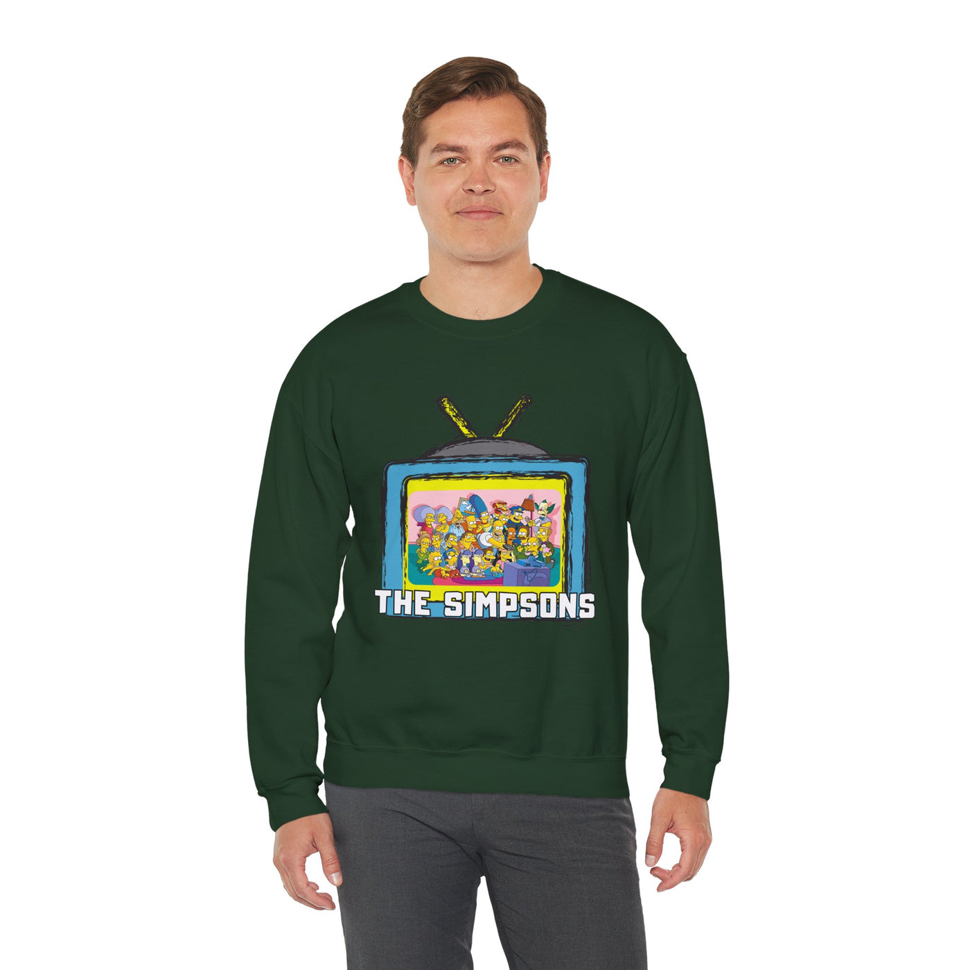 The Simpsons Unisex Heavy Cotton Sweatshirt