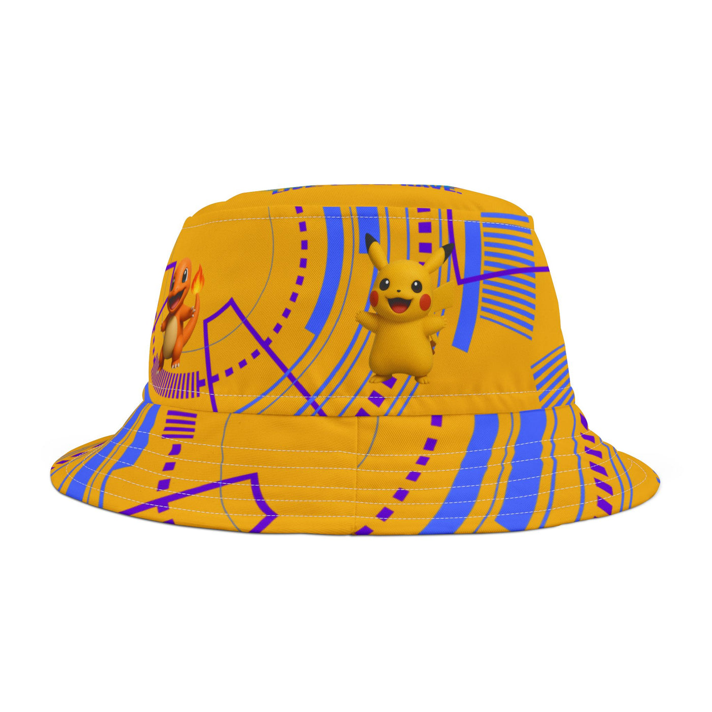 Colorful Pokemon Bucket Hat for Kids & Adults, Perfect for Summer Festivals