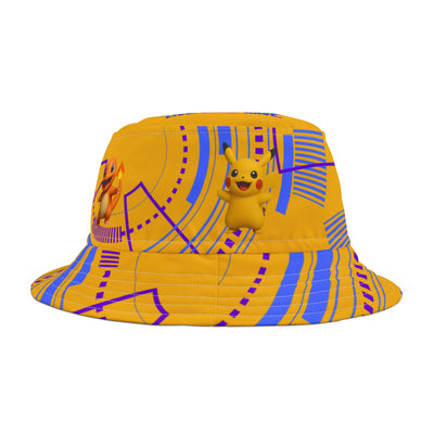 Colorful Pokemon Bucket Hat for Kids & Adults, Perfect for Summer Festivals