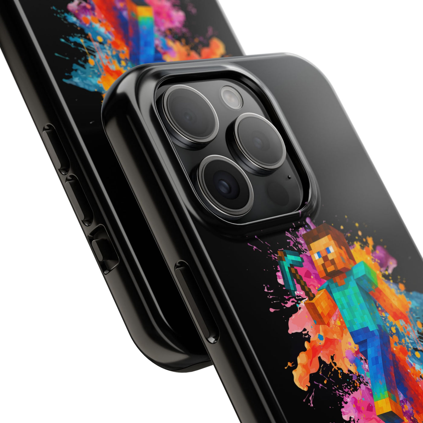 Minecraft Inspired Tough Phone Case - Handyhülle  "Bock auf anders" Colorful Gamer Design