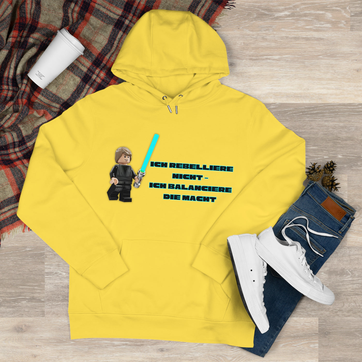 Star Wars Inspired King Hooded Sweatshirt - "I do not rebel - I balance the Force"