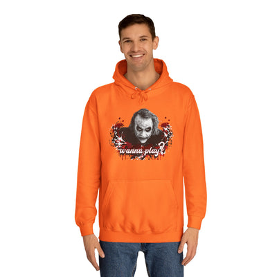 Joker "wanna play" college hoodie