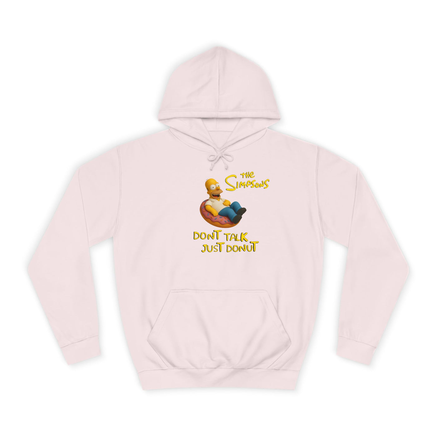 Funny Donut Lover Hoodie, Unisex College Hoodie, The Simpsons