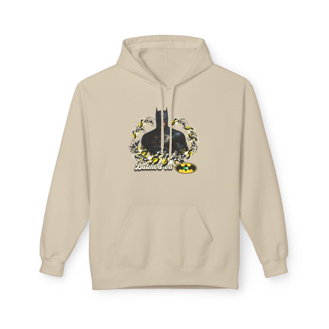 Batman-Inspired Unisex Fleece Hoodie, "Batmod on"