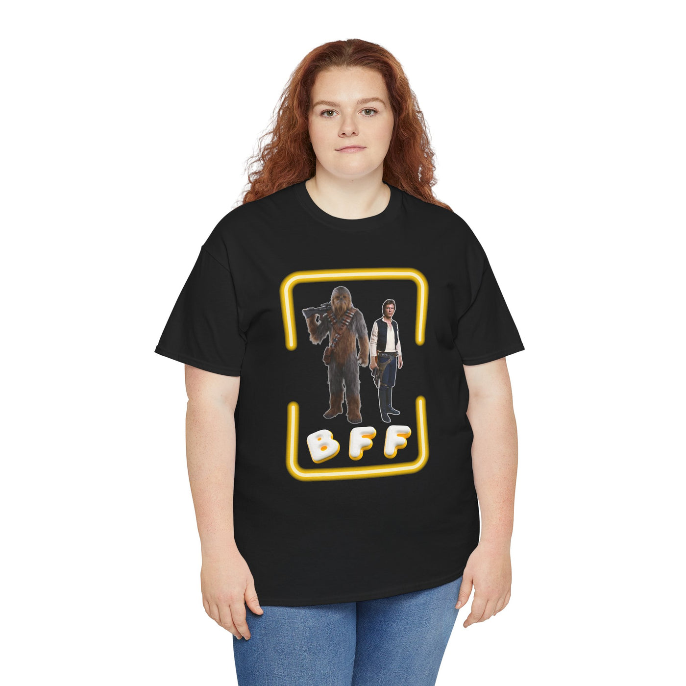 BFF Chewbacca &amp; Han Solo Unisex Heavy Cotton Shirt