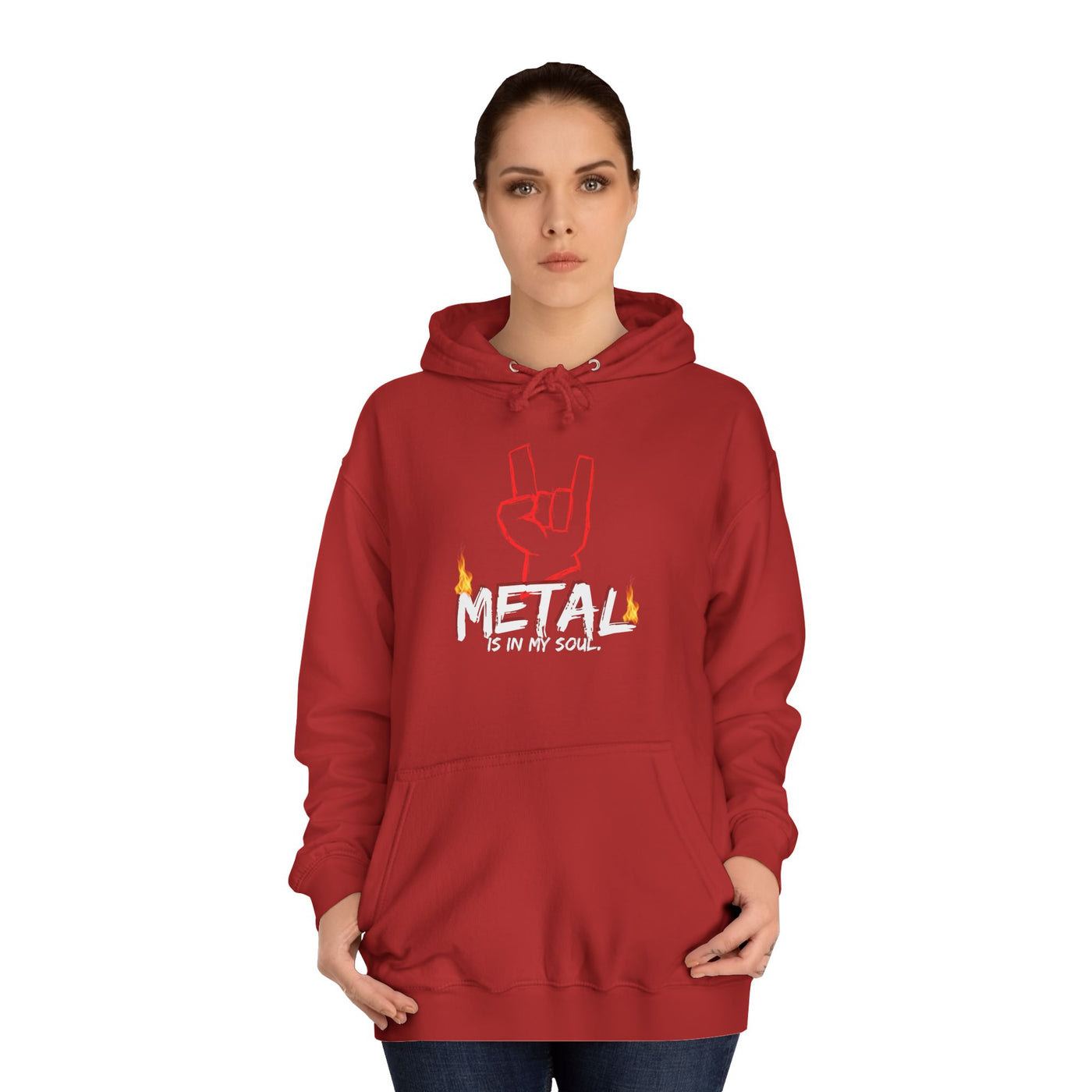 "Metal" Music Unisex College Hoodie
