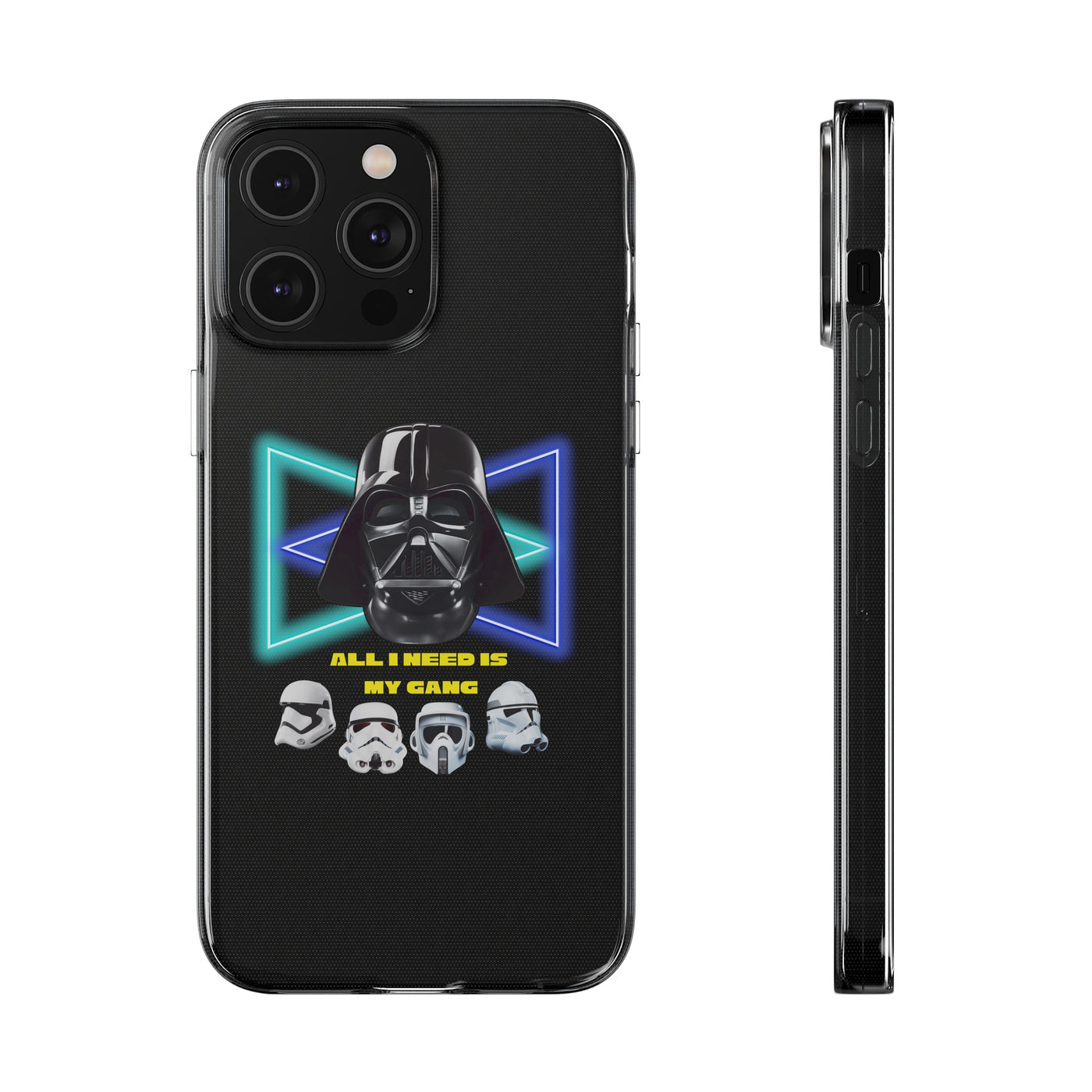Handyhülle Darth Vader Phone Case, Star Wars Clear Silicone Phone Cover,  All I Need Is My Gang