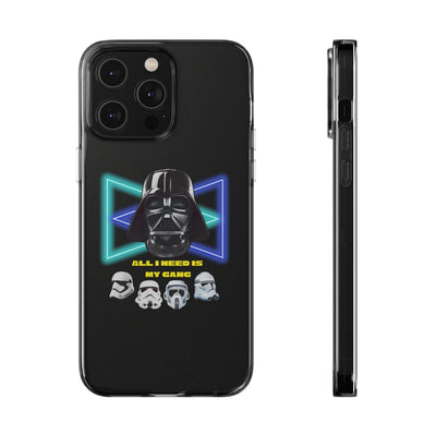 Handyhülle Darth Vader Phone Case, Star Wars Clear Silicone Phone Cover,  All I Need Is My Gang