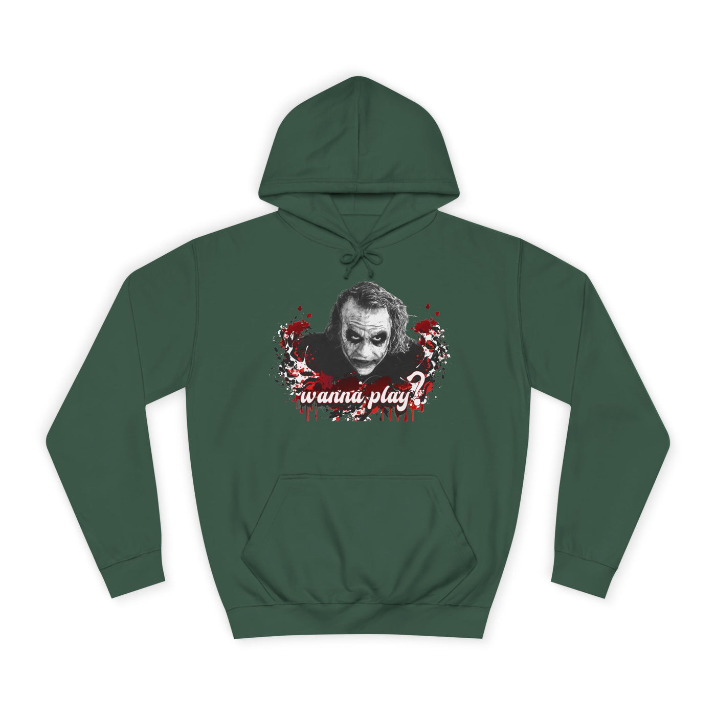 Joker "wanna play" college hoodie
