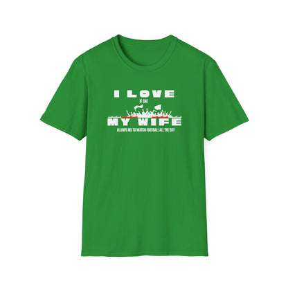 Minimalist Red Graphic Unisex T-Shirt - I love my wife