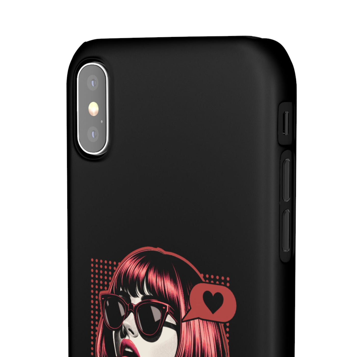 Retro Girl Snap Case Handyhülle