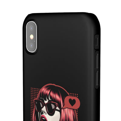 Retro Girl Snap Case Handyhülle