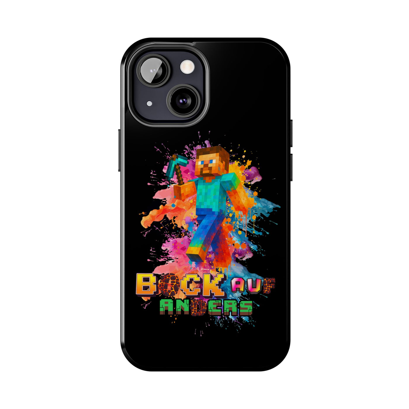 Minecraft Inspired Tough Phone Case - Handyhülle  "Bock auf anders" Colorful Gamer Design