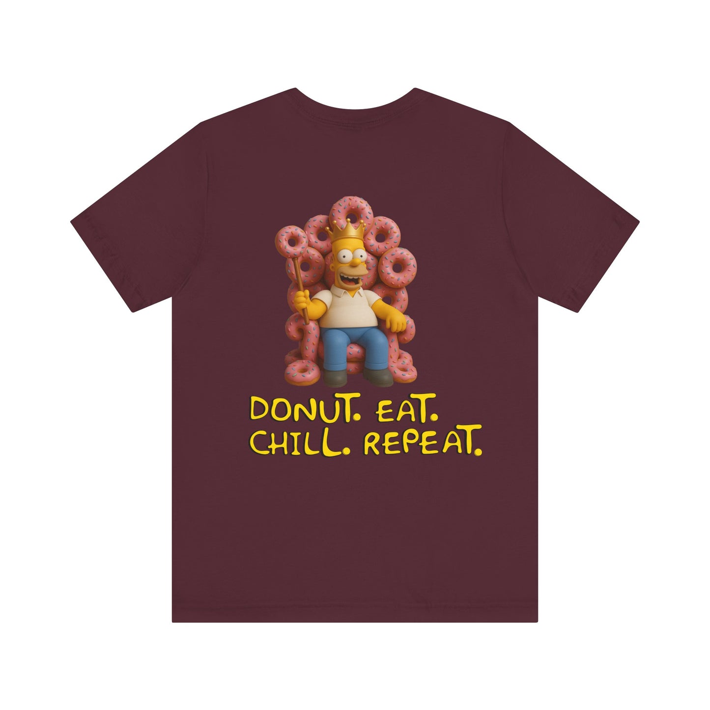 The Simpsons Donut Lover Tee - Funny Graphic T-Shirt -unisex