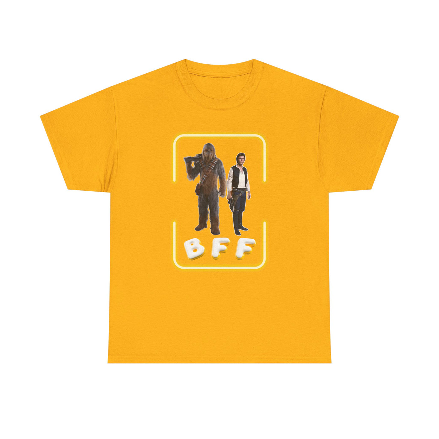 BFF Chewbacca &amp; Han Solo Unisex Heavy Cotton Shirt