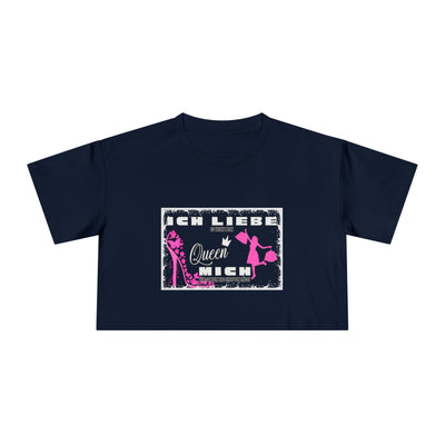 Ich liebe shoppe "Shopping Queen" Crop Tee  copped Shirt