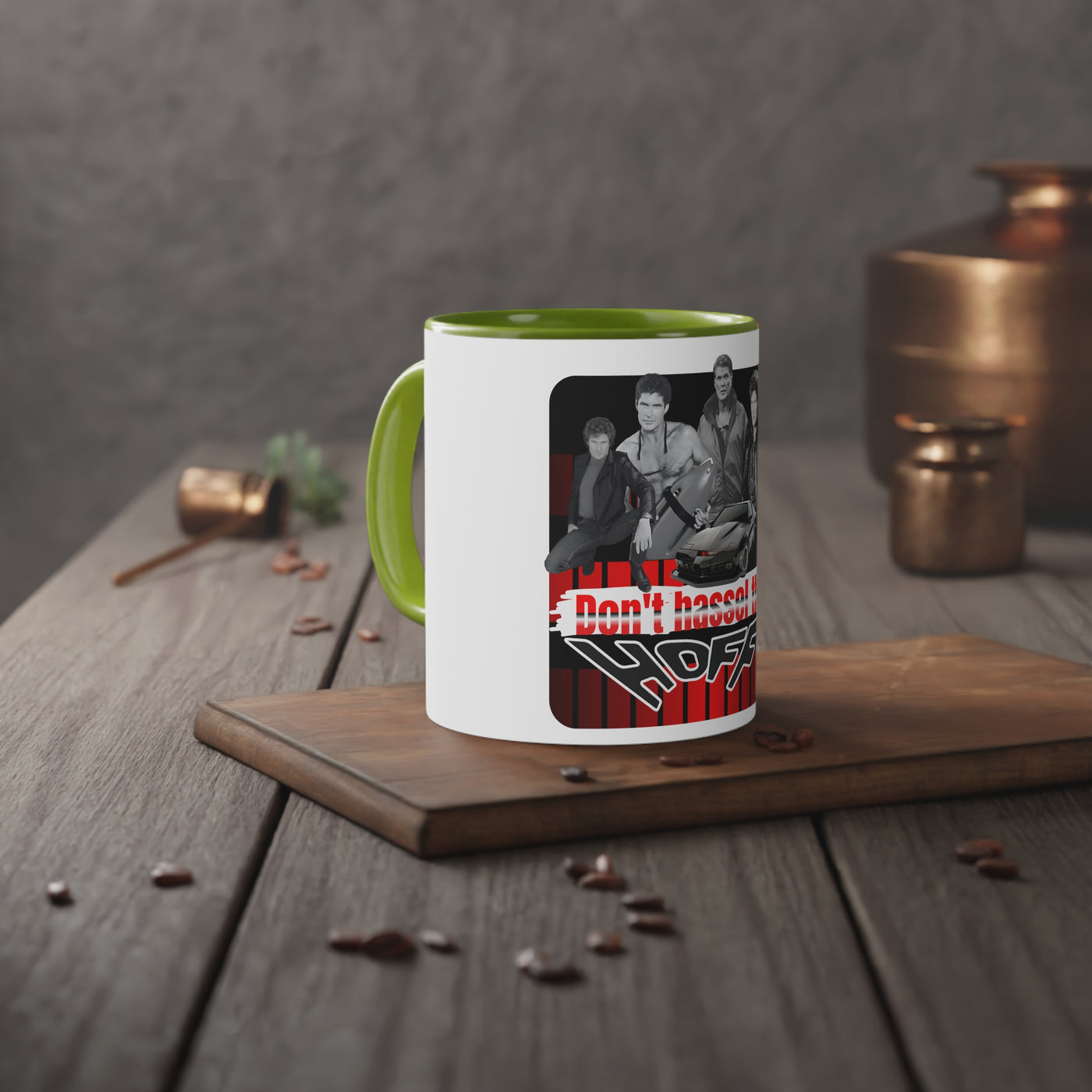 Don't Hassel the Hoff Mug | Retro Coffee Cup, Gift for Fans, Novelty Drinkware, 80s Nostalgia, Unique Home Decor