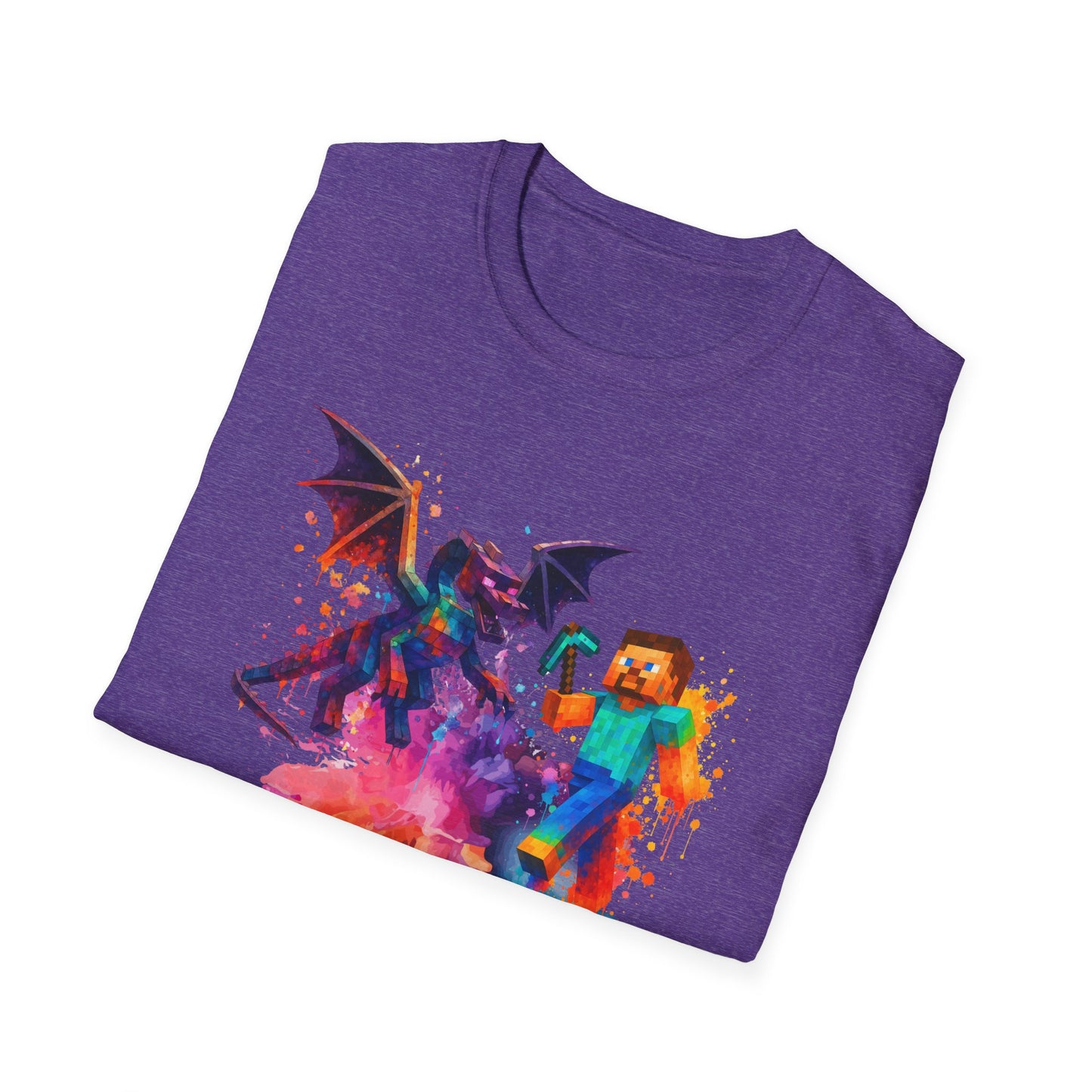 Minecraft Change the World Video Game T-Shirt - Unisex Softstyle Tee for Gamers