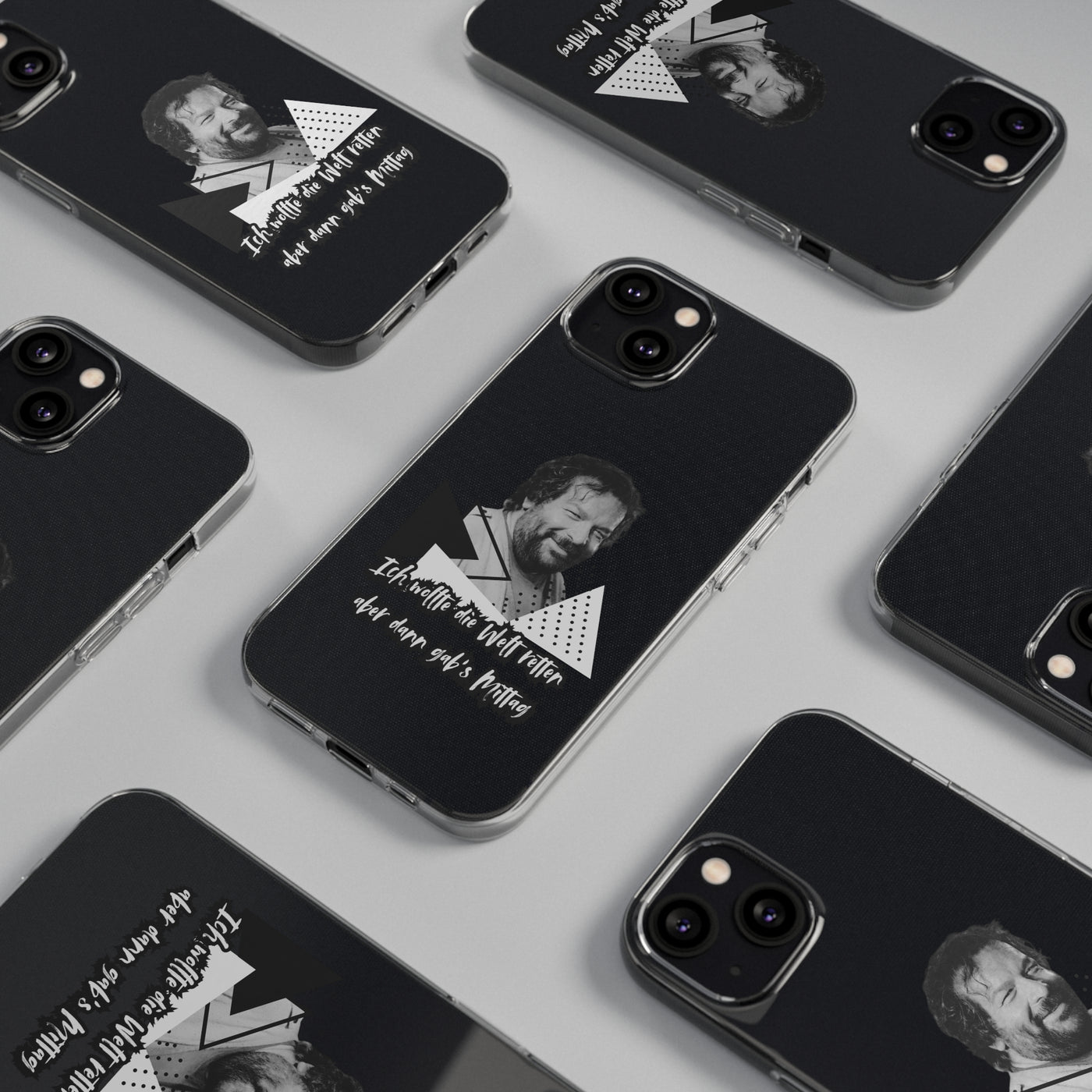 Handyhülle Unique Phone Cover, Ich wollte die Welt retten, dann gabs Mittag