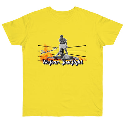 No Fear Just Fight T-Shirt, Motivational Shirt Muhammad Ali