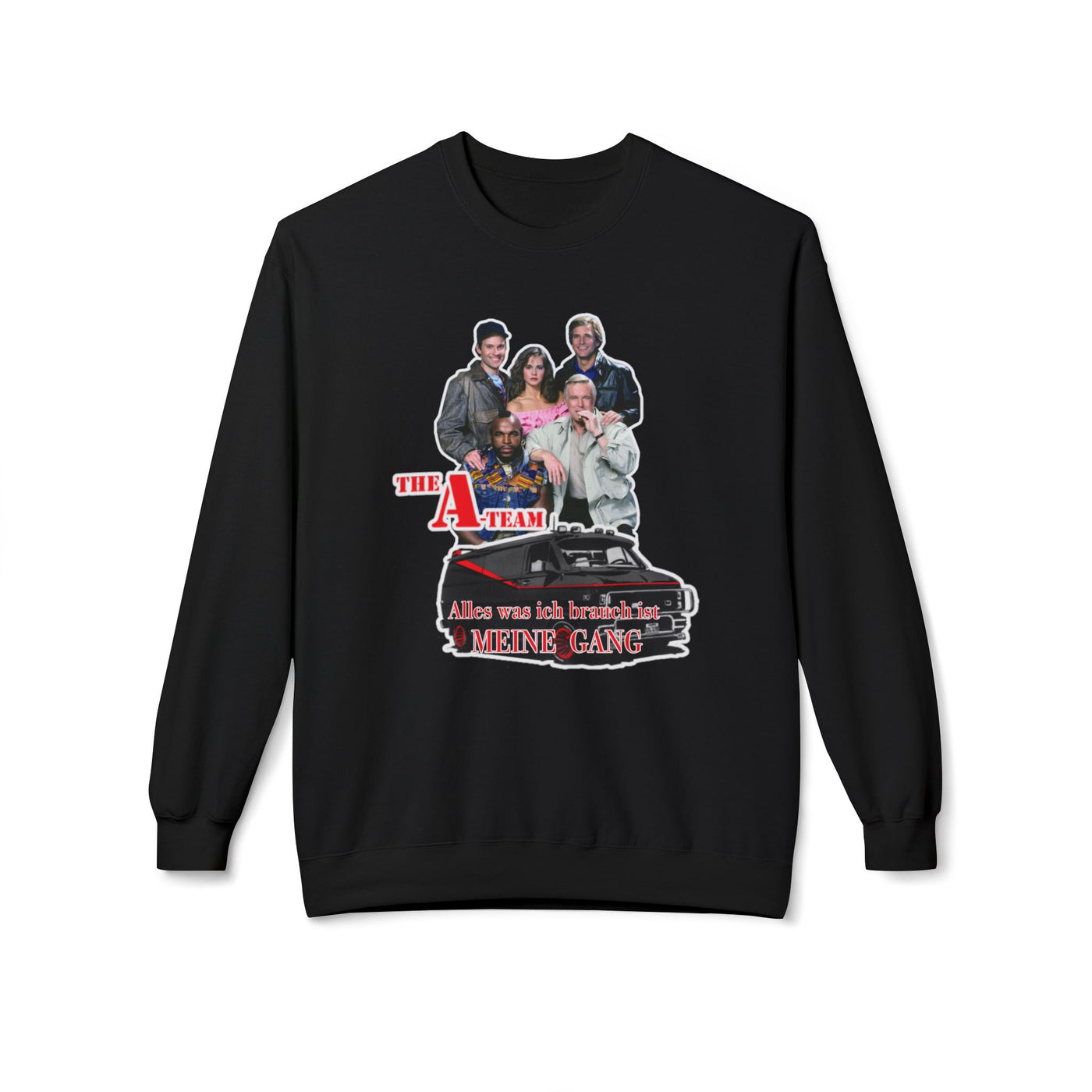 Unisex A-Team Fleece Crewneck Sweatshirt - Retro TV Show Inspired Apparel