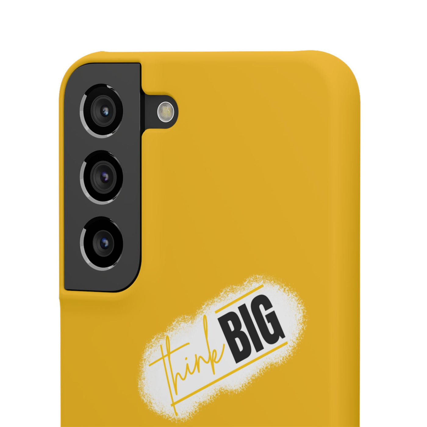 Handyhülle gelbe - Yellow Snap Case - 'Think BIG' for Motivated Individuals