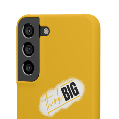 Handyhülle gelbe - Yellow Snap Case - 'Think BIG' for Motivated Individuals