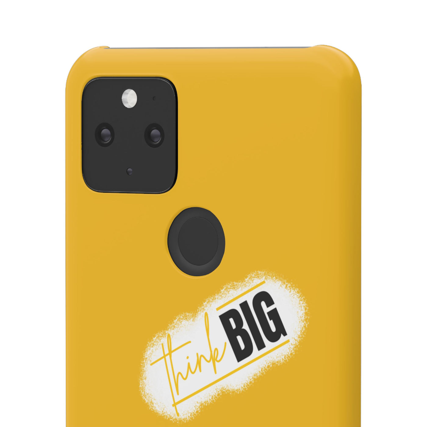 Handyhülle gelbe - Yellow Snap Case - 'Think BIG' for Motivated Individuals
