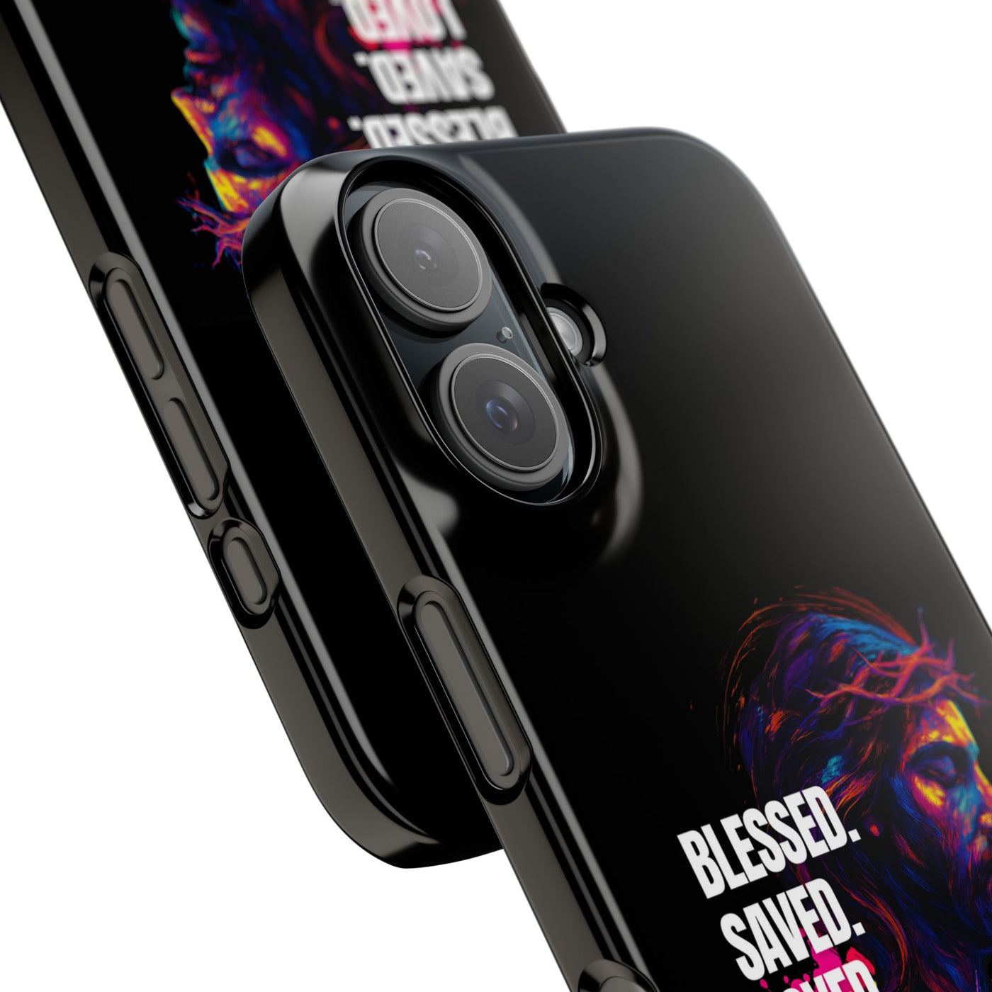 Blessed Saved loved - Snap Case - Jesus