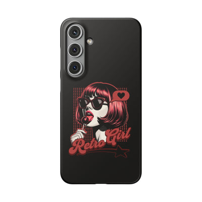 Retro Girl Snap Case Handyhülle
