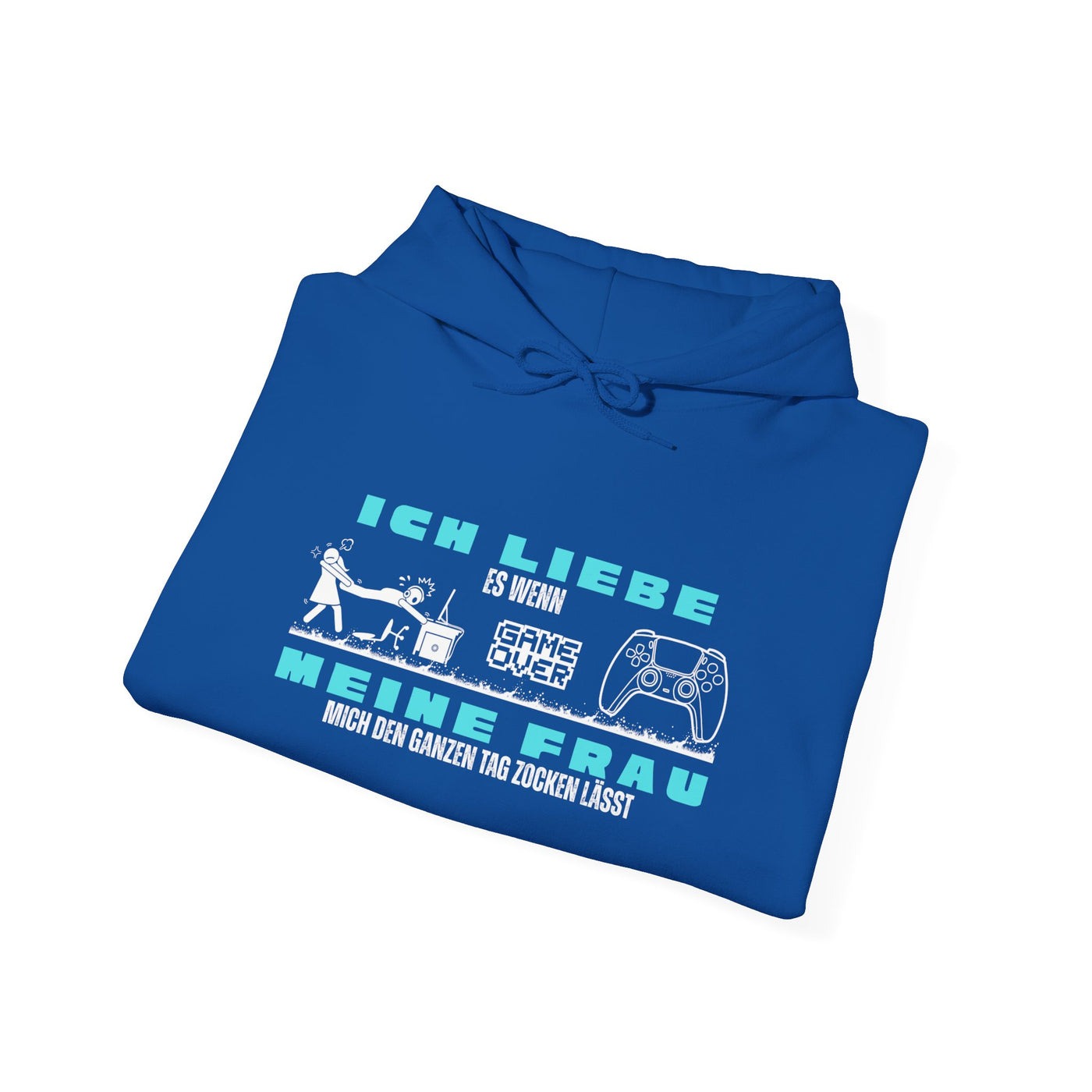 Gaming Love Unisex Hooded Sweatshirt - "Ich Liebe Es Wenn Meine Frau"