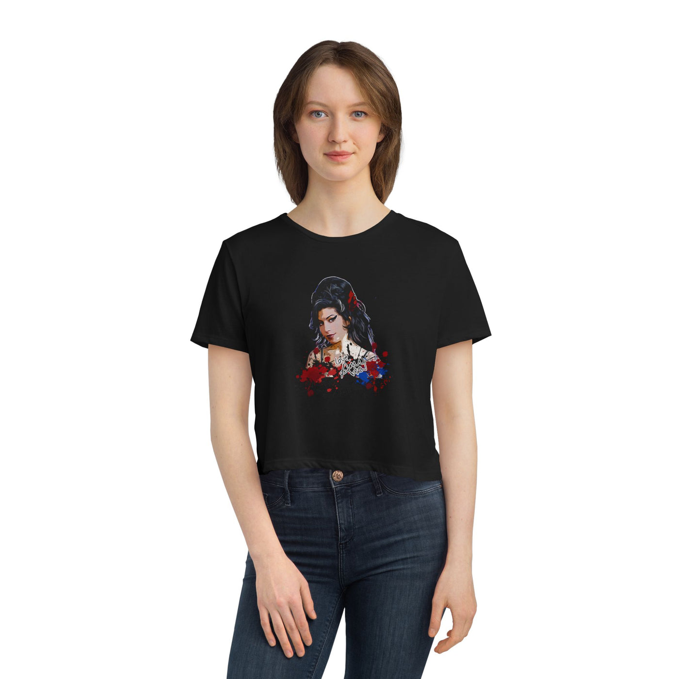 Vintage Graphic Crop Tee - Amy Winehouse Design