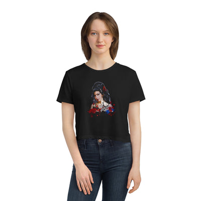 Vintage Graphic Crop Tee - Amy Winehouse Design