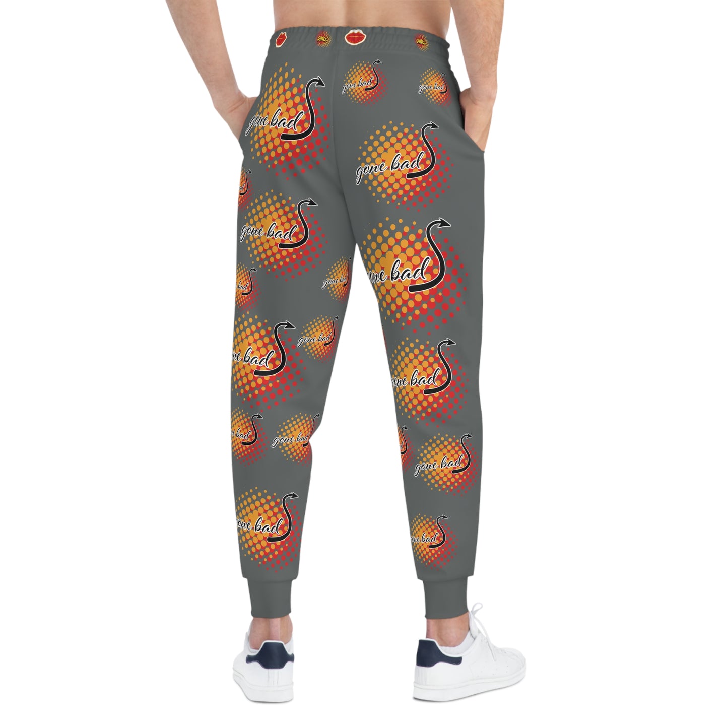 Vibrant Bird Print Athletic Joggers - Jogginghose "Good Girls Gone Bad"