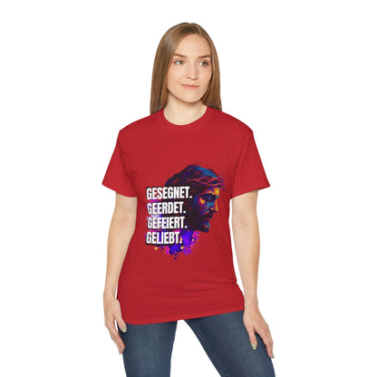 Gesegnet. Geerdet. Gefeiert. Geliebt - Jesus Shirt
