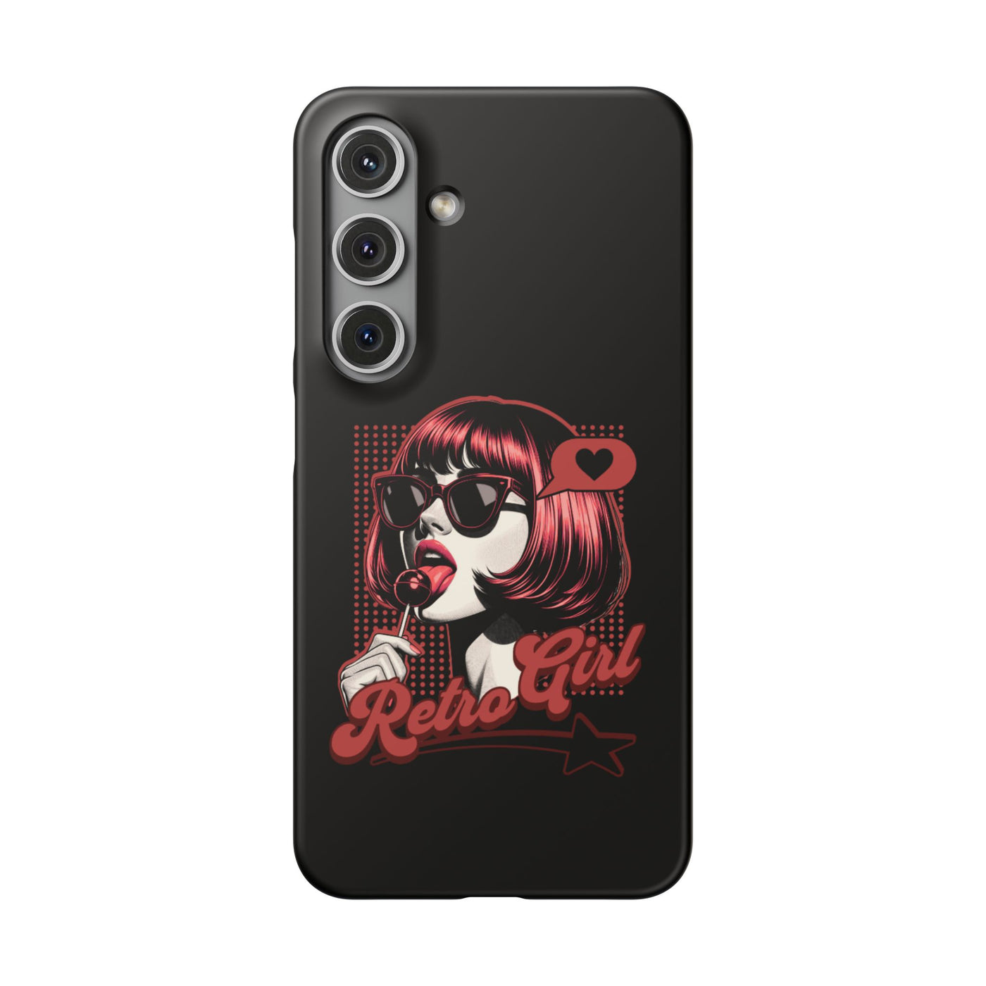 Retro Girl Snap Case Handyhülle