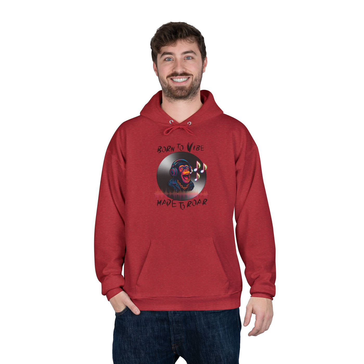 Born to Vibe Hoodie - cool monkey design / Monkey