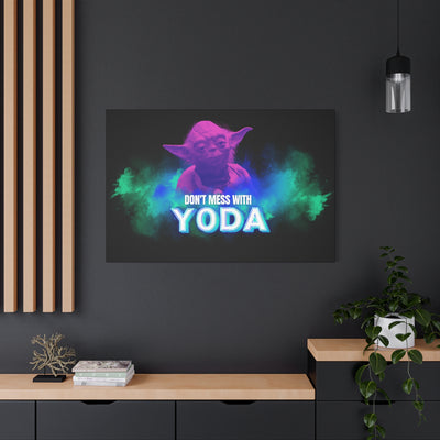 Inspirational Yoda Canvas Art - Modern Wall Decor for Star Wars Fans