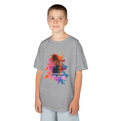 "unbesiegbare Seele" Vibrant Kids Jersey Tank Top - Colorful Anime Design