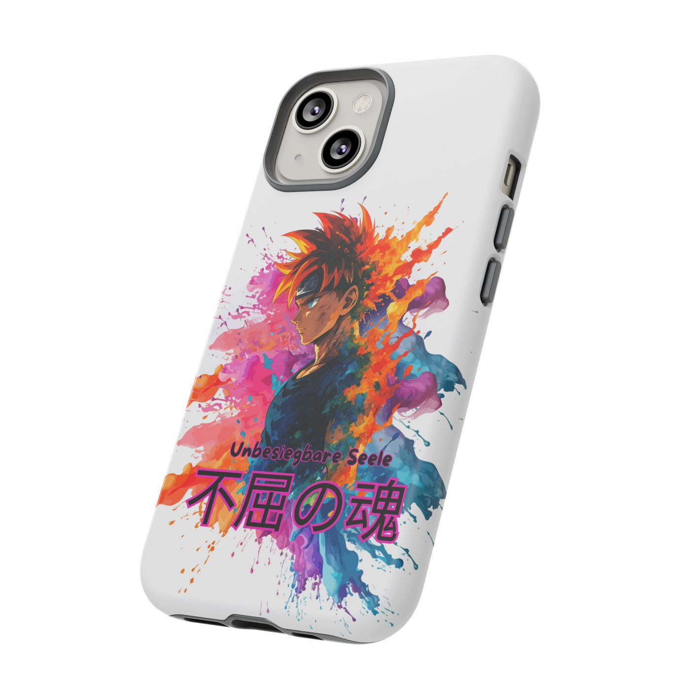 "unbesiegbare Seele" Tough Cases - Colorful Anime Phone Case Handyhülle