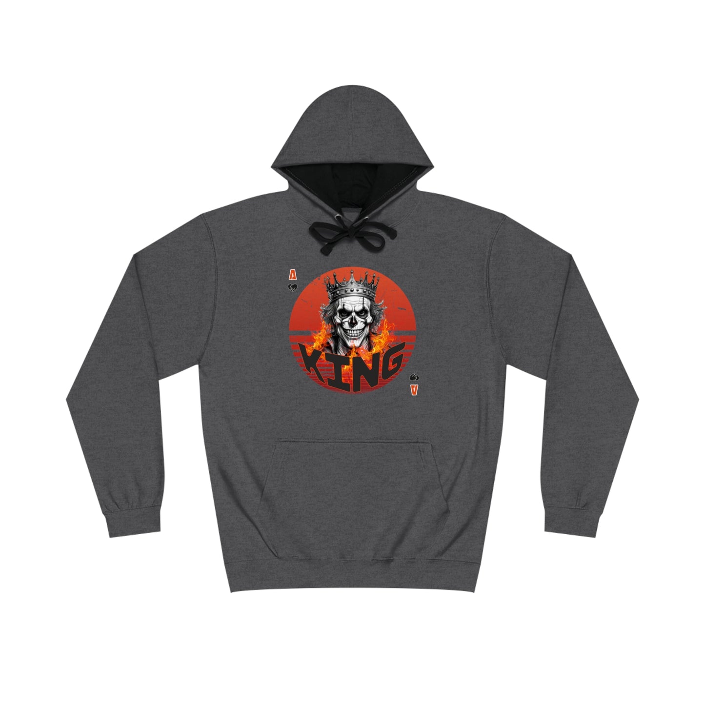 Hoodie Skull King Skull King Heart King