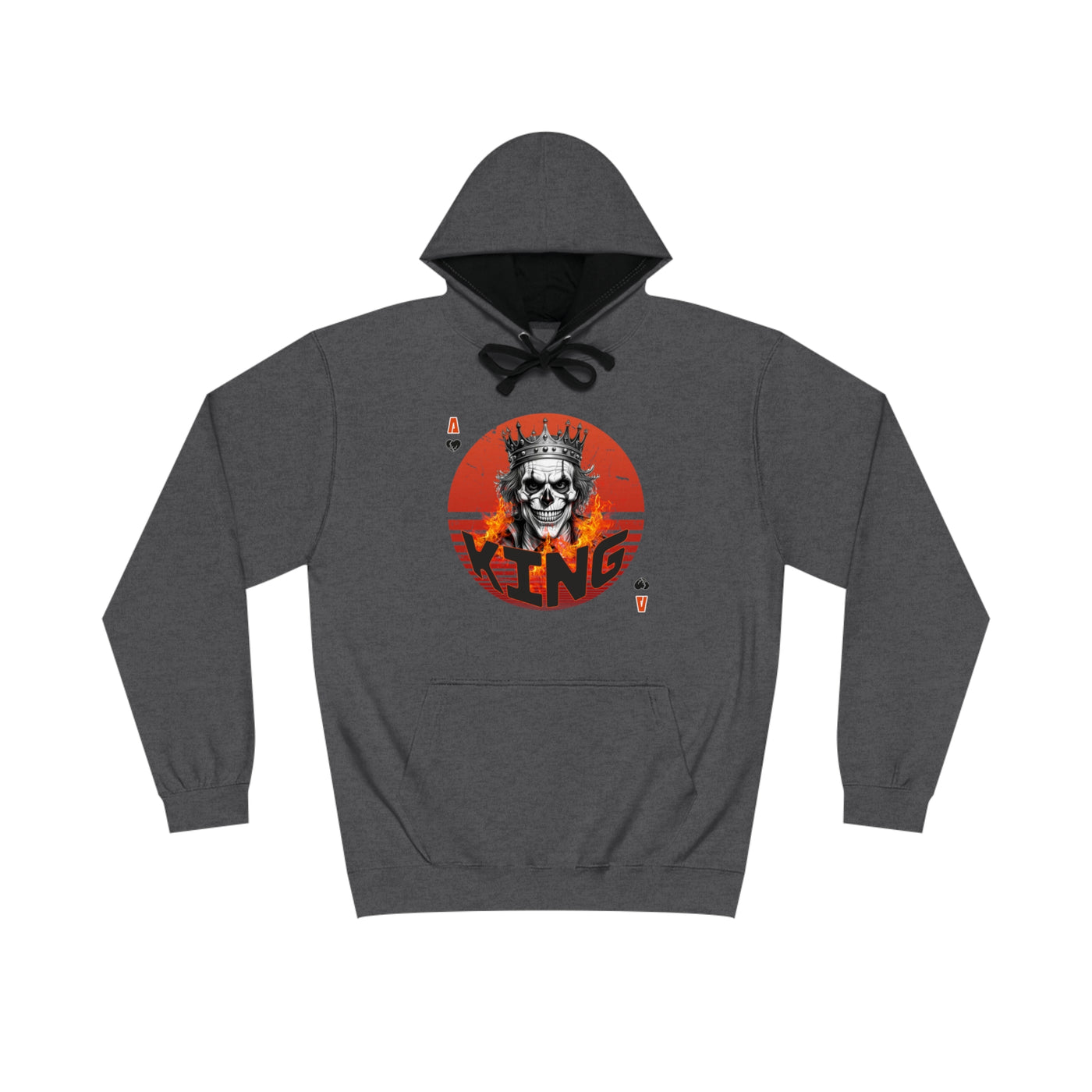 Hoodie Skull King Totenkopf König Herz König